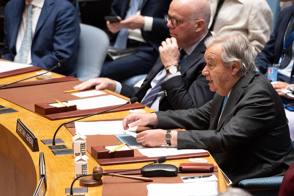 UN Secretary-General António Guterres called on Security Council members to act – immediately and decisively – to halt the fighting and return to serious, sustained negotiations on Iran's nuclear programme.